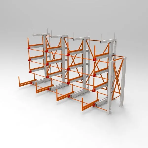 Single Sided Roll Out Cantilever Rack